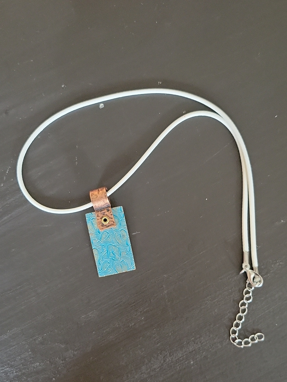 Copper Leaf Pendant